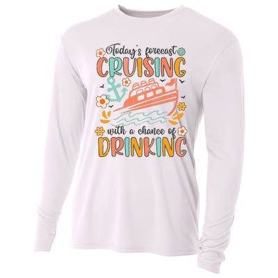 Today's Forecast Cruising With A Chance Of Drinking Cruise Cooling Performance Long Sleeve Crew