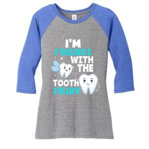 Tooth Fairy Dental Assistant Hygienist Pediatric Dentist Meaningful Gift Women's Tri-Blend 3/4-Sleeve Raglan Shirt