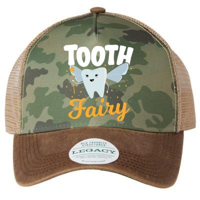 Tooth Fairy Dentist Dental Tooth Fairy Gift Legacy Tie Dye Trucker Hat