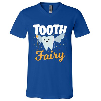 Tooth Fairy Dentist Dental Tooth Fairy Gift V-Neck T-Shirt