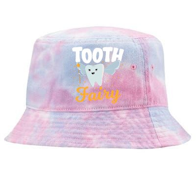 Tooth Fairy Dentist Dental Tooth Fairy Gift Tie-Dyed Bucket Hat