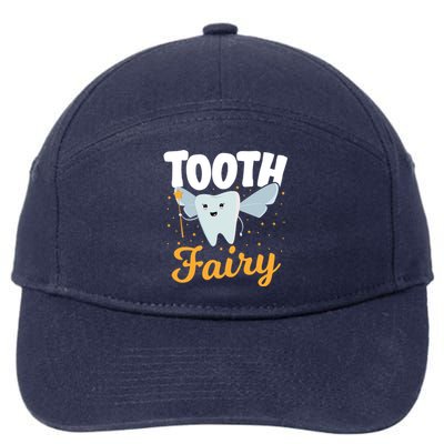 Tooth Fairy Dentist Dental Tooth Fairy Gift 7-Panel Snapback Hat