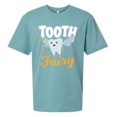 Tooth Fairy Dentist Dental Tooth Fairy Gift Sueded Cloud Jersey T-Shirt