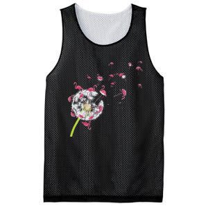 Tropical Floral Dandelion Exotic Bird Animal Flamingo Mesh Reversible Basketball Jersey Tank