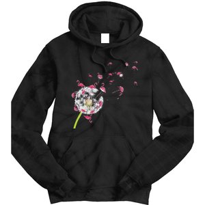 Tropical Floral Dandelion Exotic Bird Animal Flamingo Tie Dye Hoodie