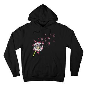 Tropical Floral Dandelion Exotic Bird Animal Flamingo Tall Hoodie