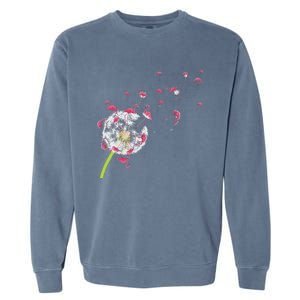 Tropical Floral Dandelion Exotic Bird Animal Flamingo Garment-Dyed Sweatshirt