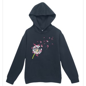 Tropical Floral Dandelion Exotic Bird Animal Flamingo Urban Pullover Hoodie