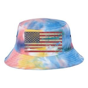 Top Fuel Dragsters Usa Patriotic American Flag Dragster Fan Tie Dye Newport Bucket Hat