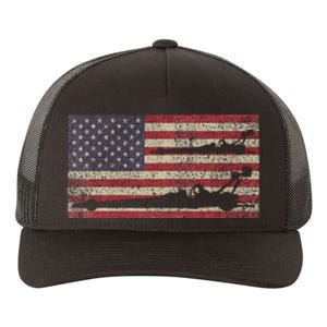 Top Fuel Dragsters Usa Patriotic American Flag Dragster Fan Yupoong Adult 5-Panel Trucker Hat