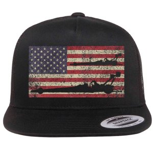 Top Fuel Dragsters Usa Patriotic American Flag Dragster Fan Flat Bill Trucker Hat