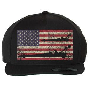 Top Fuel Dragsters Usa Patriotic American Flag Dragster Fan Wool Snapback Cap