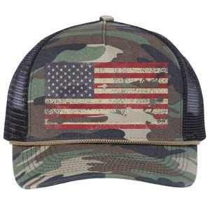 Top Fuel Dragsters Usa Patriotic American Flag Dragster Fan Retro Rope Trucker Hat Cap