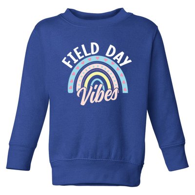 Teacher Field Day Vibes Gift Toddler Sweatshirt