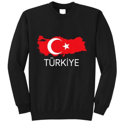 Turkey Flag Design Turkish Flag Turkey Map Harita TüRkiye Sweatshirt