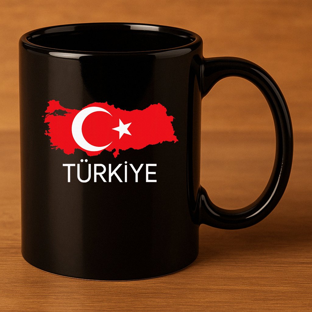Turkey Flag Design Turkish Flag Turkey Map Harita TüRkiye 11oz C Handle Ceramic Mug