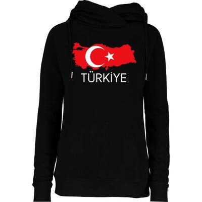 Turkey Flag Design Turkish Flag Turkey Map Harita TüRkiye Womens Funnel Neck Pullover Hood