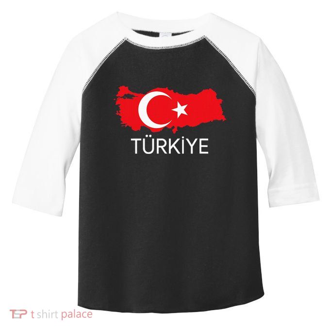 Turkey Flag Design Turkish Flag Turkey Map Harita TüRkiye Toddler Fine Jersey T-Shirt