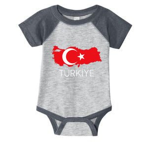 Turkey Flag Design Turkish Flag Turkey Map Harita TüRkiye Infant Baby Jersey Bodysuit