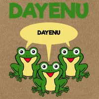 Three Frogs Dayenu Funny Pesach Passover Cotton Canvas Backpack