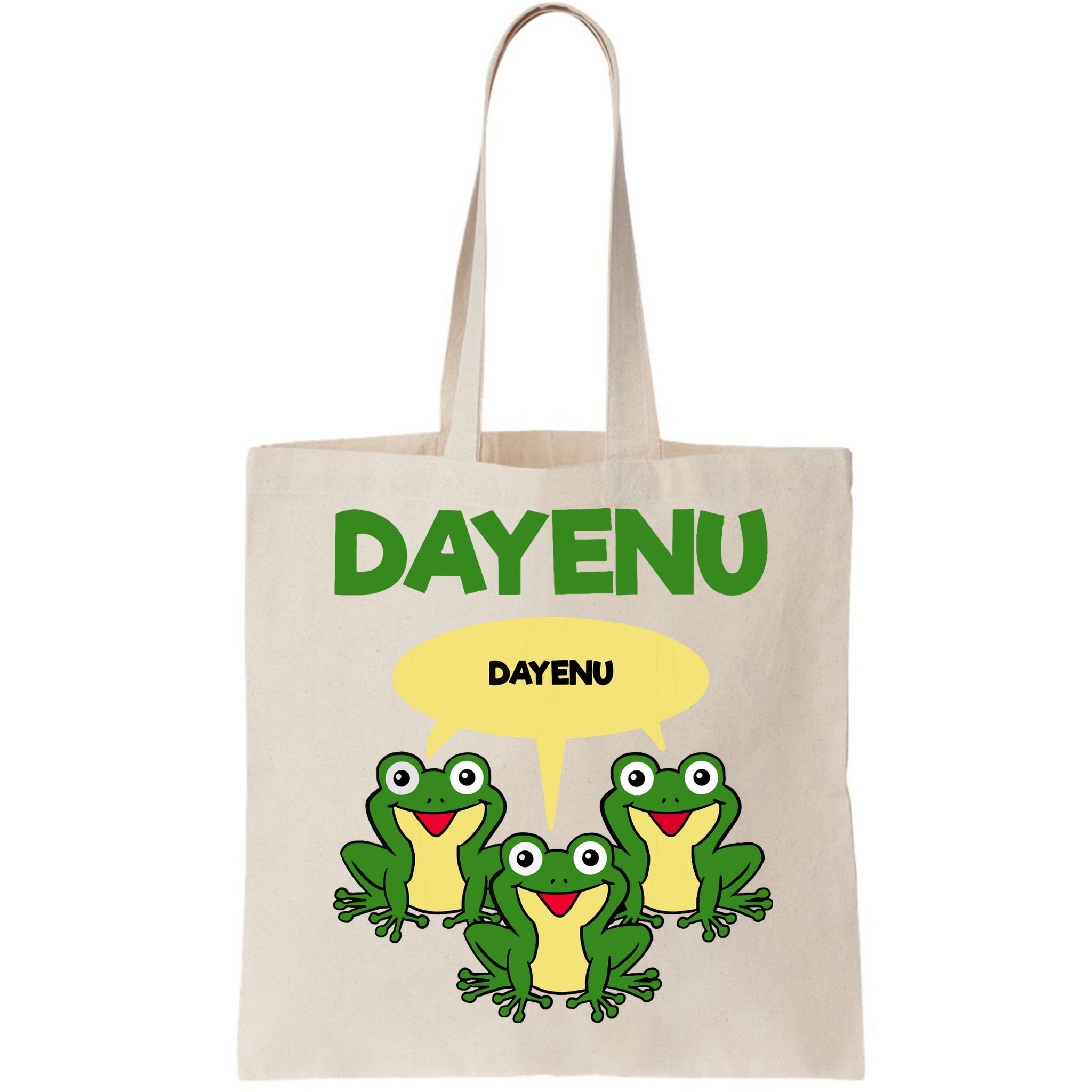 Three Frogs Dayenu Funny Pesach Passover Bag
