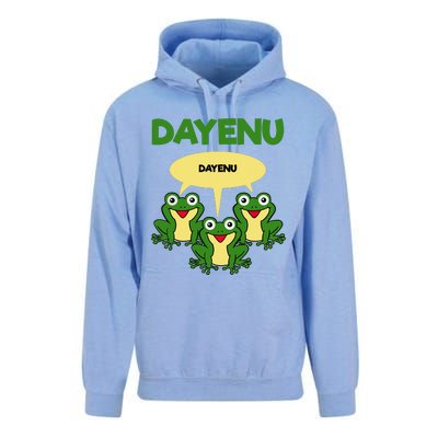 Three Frogs Dayenu Funny Pesach Passover Unisex Surf Hoodie