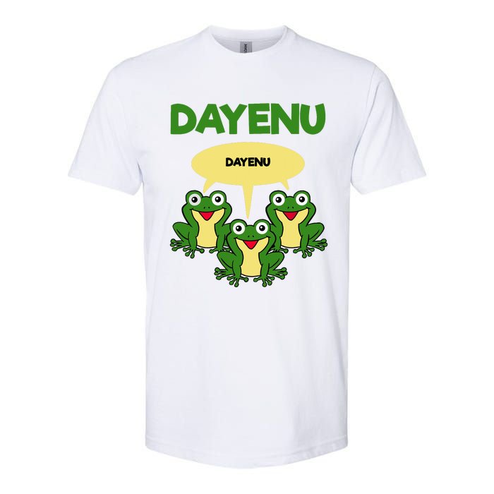 Three Frogs Dayenu Funny Pesach Passover Softstyle CVC T-Shirt