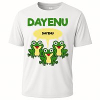 Three Frogs Dayenu Funny Pesach Passover Cooling Performance Crew T-Shirt