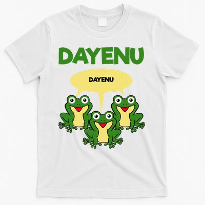 Three Frogs Dayenu Funny Pesach Passover T-Shirt
