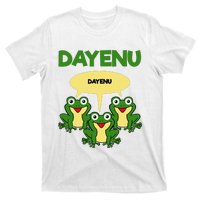 Three Frogs Dayenu Funny Pesach Passover T-Shirt