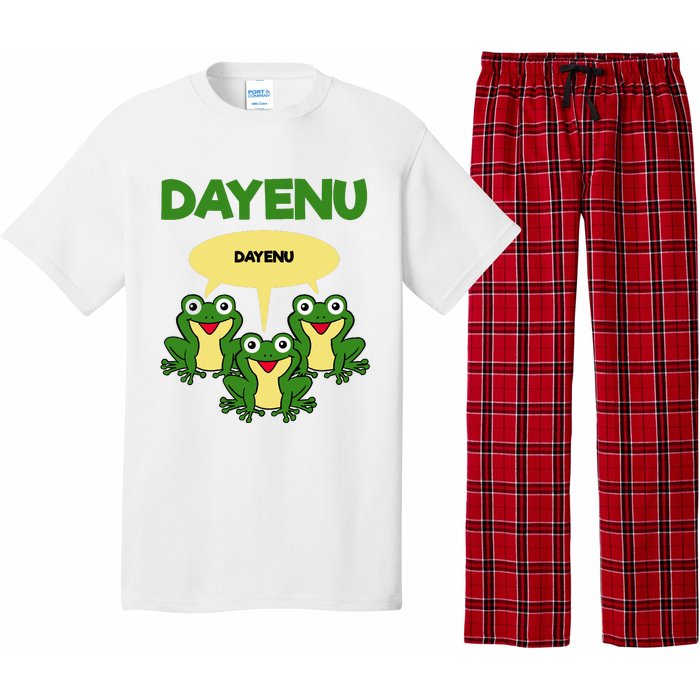 Three Frogs Dayenu Funny Pesach Passover Pajama Set