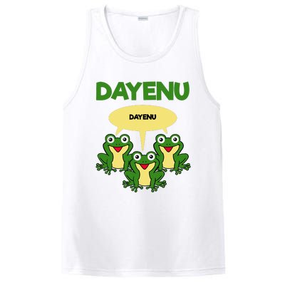 Three Frogs Dayenu Funny Pesach Passover PosiCharge Competitor Tank