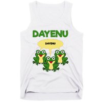 Three Frogs Dayenu Funny Pesach Passover Tank Top