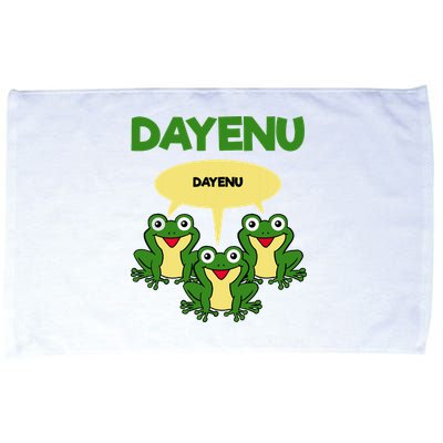 Three Frogs Dayenu Funny Pesach Passover Microfiber Hand Towel