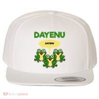 Three Frogs Dayenu Funny Pesach Passover Wool Snapback Cap