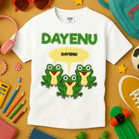 Three Frogs Dayenu Funny Pesach Passover Kids T-Shirt