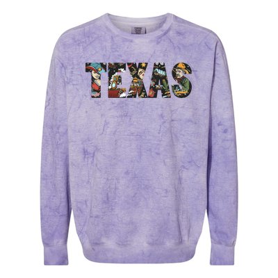 Texas Floral Design Colorblast Crewneck Sweatshirt