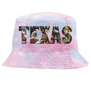 Texas Floral Design Tie-Dyed Bucket Hat