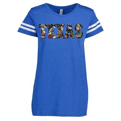 Texas Floral Design Enza Ladies Jersey Football T-Shirt