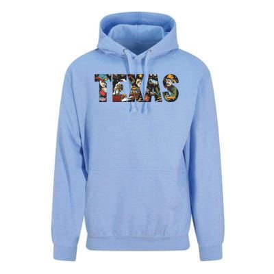 Texas Floral Design Unisex Surf Hoodie