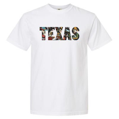 Texas Floral Design Garment-Dyed Heavyweight T-Shirt