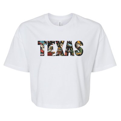 Texas Floral Design Bella+Canvas Jersey Crop Tee