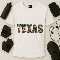 Texas Floral Design Cooling Performance Crew T-Shirt