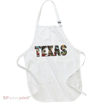 Texas Floral Design Full-Length Apron With Pockets
