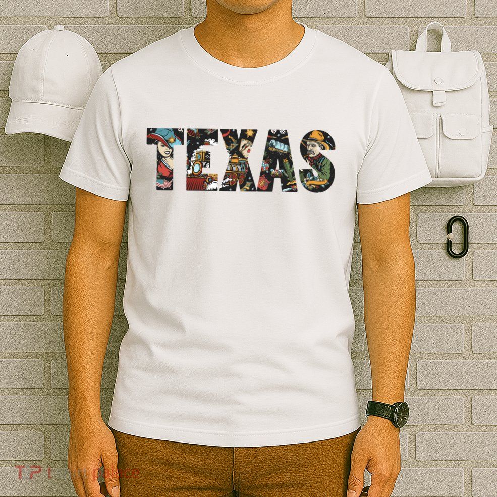 Texas Floral Design T-Shirt