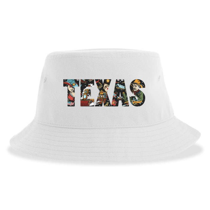 Texas Floral Design Sustainable Bucket Hat
