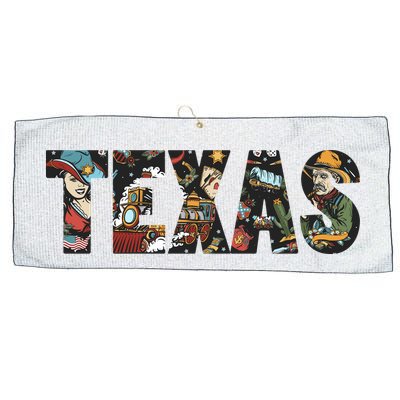 Texas Floral Design Large Microfiber Waffle Golf Towel