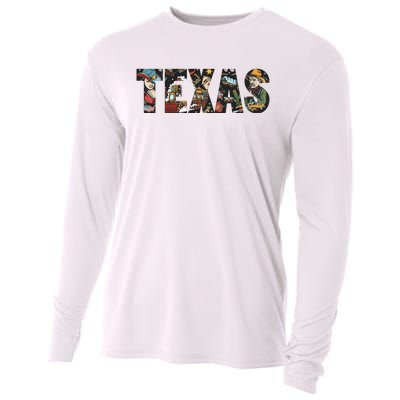 Texas Floral Design Cooling Performance Long Sleeve Crew