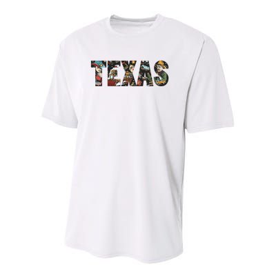 Texas Floral Design Youth Performance Sprint T-Shirt