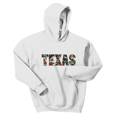 Texas Floral Design Kids Hoodie